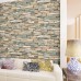 3D Wall Paper Brick Stone Pattern Sticker Rolls Self-adhesive Backdrop DIY Room Decor