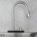 AGSIVO Waterfall Kitchen Sink Faucet with 3 Modes Pull Down Sprayer 360 Degree Rotation Single Hole Single Handle 304 Stainless Steel