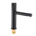 Black Silver Swive Spout Basin Faucet Bathroom Vessel Sink Mixer Tap Single Lever 360 Rotate Hot Cold Water Tap