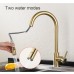 Brushed Gold Pull Out Touch Sensor Kitchen Faucet 360 Rotation Smart Kitchen Faucet Sensor Tap Faucet Single Handle Mixer Tap