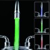 Colorful LED Light Basin Sink Faucet Temperature Sensor Light Color Changing Hydropower with Adapter