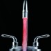 Colorful LED Light Basin Sink Faucet Temperature Sensor Light Color Changing Hydropower with Adapter