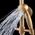 G1/2 Antique Copper Handheld Faucet Shower Head Spraying High Pressure Shower Head w/ Flexible 1.5m Hose for Bathroom