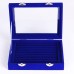 Jewelry Velvet Wood Ring Display Organizer Box Tray Holder Earring Storage Case