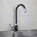 LED Temperature Sensitive 3-Color Light-up Kitchen Sink Faucet Color Change Basin Hot & Cold Mixer Tap