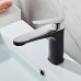 Luxury Bathroom Basin Faucet Hot Cold Water Mixer Sink Tap Gold Polished Handle Single Handle Brass Faucet