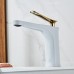 Luxury Bathroom Basin Faucet Hot Cold Water Mixer Sink Tap Gold Polished Handle Single Handle Brass Faucet