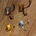 Retro Zinc Alloy Mount Hooks Towel Clothes Hat Coat Hanger for Door Wall