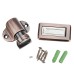 Solid Zinc Alloy Adjustable Magnetic Door Stopper Hidden Floor Mount Door Catch Free Punching Door Holder w/ 3M Sticker