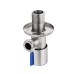 Stainless Steel Brushed Hot & Cold Water Triangle Valve G1/2 Thread Angle Valves w/ Rotatable Switch for Toilet Sink Water Heater