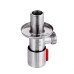 Stainless Steel Brushed Hot & Cold Water Triangle Valve G1/2 Thread Angle Valves w/ Rotatable Switch for Toilet Sink Water Heater