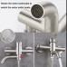 Stainless Steel G1/2 Hot and Cold Shower Mixer Faucet Shower Diverter Wall Mounted Bathroom Fixtures Ceramic Valve Core Universal Hot Cold Tap