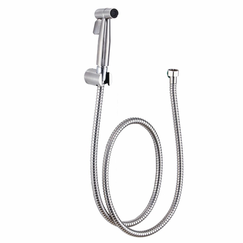 Stainless Steel Handheld Douche Bidet Spray Shower Head Toilet Adapter Hose Kit
