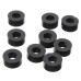 Suleve 200Pcs Flat Nylon Washer Black Round Spacer Washer Standoff Fastener Hardware 7*3*L