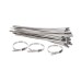 Suleve ZT10 100Pcs 200-400mm Stainless Steel Zip Tie Self Locking Cable Organizer Ties