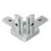 Suleve™ CJ40 T Slot 3 Way 90 Degree Inside Corner Connector Joint Bracket for 4040 Series Aluminum Profile