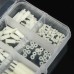 Suleve™ M2NH2 M2 Nylon Screw White Hex Screw Nut Nylon PCB Standoff Assortment Kit 140Pcs