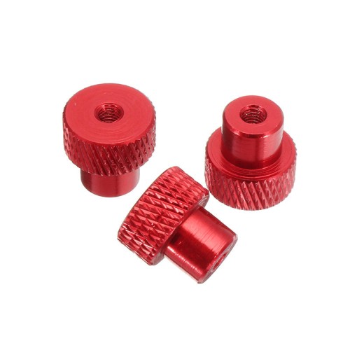 Suleve™ M3AN2 10Pcs M3 Frame Hand-tight Flange Nut Cap Aluminum Alloy Super Light