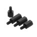 Suleve™ M3NH13 50pcs M3 Nylon Black Hex Screw PCB Standoff 6/8/10/12mm