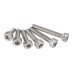 Suleve™ M3SH5 50Pcs M3 Stainless Steel Hex Socket Cap Head Screws Bolts 4-20mm Optional Length