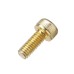 Suleve™ M4AH1 50Pcs Titanium Plated M4 Hex Socket Cap Head Screws Alloy Steel 12.9 Grade Screw Bolt M4*10