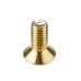 Suleve™ M4AH2 50Pcs Titanium Plated M4 Hex Socket Flat Countersunk  Head Screws Alloy Steel 12.9 Grade Screw Bolt M4*10