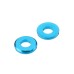 Suleve™ M5AW1 10Pcs M5 Aluminum Alloy Flat Fender Screw Washer Spacer Gasket Multicolor