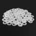 Suleve™ MXNW2 100pcs M2 M3 M4 M5 White Nylon Flat Washer Gasket Thickness 1mm