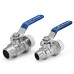 TMOK 1/2" 3/4" External Wire Manual PPR Brass Ball Valve Nickel Handle PPR Male Thread Valves