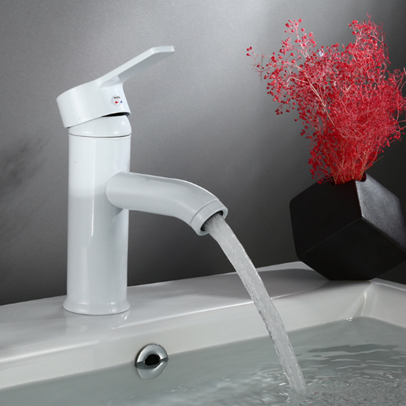 Tall/Short Type Stainless Steel Bathroom Basin Faucet Single Handle Single Hole Lead Free Hot And Cold Mixer Taps With Hoses