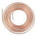 Universal 25Ft Copper Nickel Brake Line Tubing Kit 3/16" OD with 15Pcs Nuts