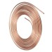 Universal 25Ft Copper Nickel Brake Line Tubing Kit 3/16" OD with 15Pcs Nuts