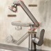 Universal G1/2 Hot and Cold Rotating Faucet 1080 Degree Rotation Copper Material Dual Mode Output Lift Type for Kitchen Bathroom Optional