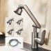 Universal G1/2 Hot and Cold Rotating Faucet 1080 Degree Rotation Copper Material Dual Mode Output Lift Type for Kitchen Bathroom Optional