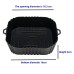 1PC Baking Tray Silicone Tray for Air Fryer Oven Fried Chicken Pizza Mat Oilless Silicone Pan Air Fryer Accessories