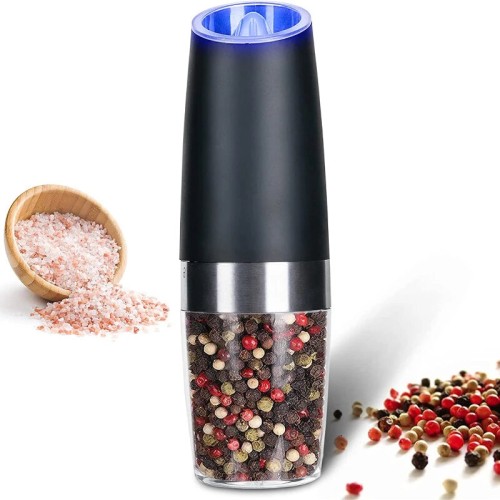 Electric Pepper Mill Stainless Steel Automatic Gravity Shaker Salt and Pepper Grinder Set Spice Mills Kitchen Grinding Tools