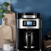 Fully Automatic 2 In1 Coffee Machine Maker Espresso Coffee Machine Drip Coffee Electric Bean Grinder LED-Display Home Automatic Keep Warm Grinder Machine