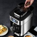 Fully Automatic 2 In1 Coffee Machine Maker Espresso Coffee Machine Drip Coffee Electric Bean Grinder LED-Display Home Automatic Keep Warm Grinder Machine