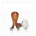 HiBREW 51MM/58MM Tamper Coffee Powder Handle 304 Stainless Steel Solid Wood