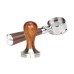 HiBREW 51MM/58MM Tamper Coffee Powder Handle 304 Stainless Steel Solid Wood