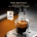 HiBREW H11 Semi Automatic Espresso Machine 1450W 1.1L 19Bar High Extraction 25s Rapid Heating Single/Double Cup Coffee Maker EU/UK