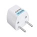 EU Universal Adapter AC 2 Pin Power Plug Travel Abroad Adapter