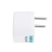 EU Universal Adapter AC 2 Pin Power Plug Travel Abroad Adapter