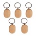 TWOTREES® 5Pcs Blank Wooden Keychain Diy Wooden Keychain Key Tag Anti-Lost Wood Accessories for Laser Engraving
