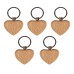 TWOTREES® 5Pcs Blank Wooden Keychain Diy Wooden Keychain Key Tag Anti-Lost Wood Accessories for Laser Engraving