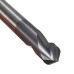 Drillpro 2pcs 2 Flutes 90 Degree 6mm Chamfer Mill HRC45 Carbide End Milling Cutter