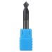 Drillpro 2pcs 2 Flutes 90 Degree 6mm Chamfer Mill HRC45 Carbide End Milling Cutter