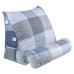 60*50*22CM Triangle Cushion Waist Cushion Rest Pillow Simple Ins Style Removable And Washable (With Headrest)