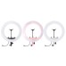 100-240V 18 inch Ring Light Mobile Phone Live Beauty Night Light + Hose Phone Clip + PTZ Stepless Dimming