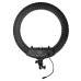 100-240V 18 inch Ring Light Mobile Phone Live Beauty Night Light + Hose Phone Clip + PTZ Stepless Dimming